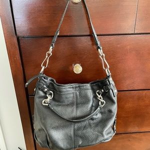 Black Leather Coach Bag